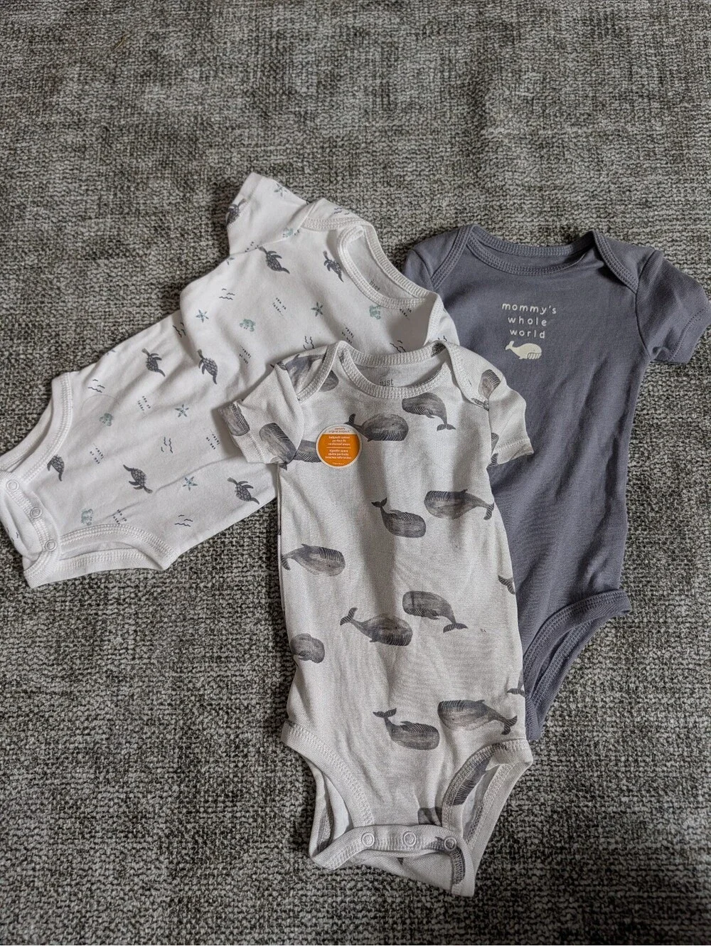 NWT Set of 3 Carters Just One You Bodysuits (6 M)